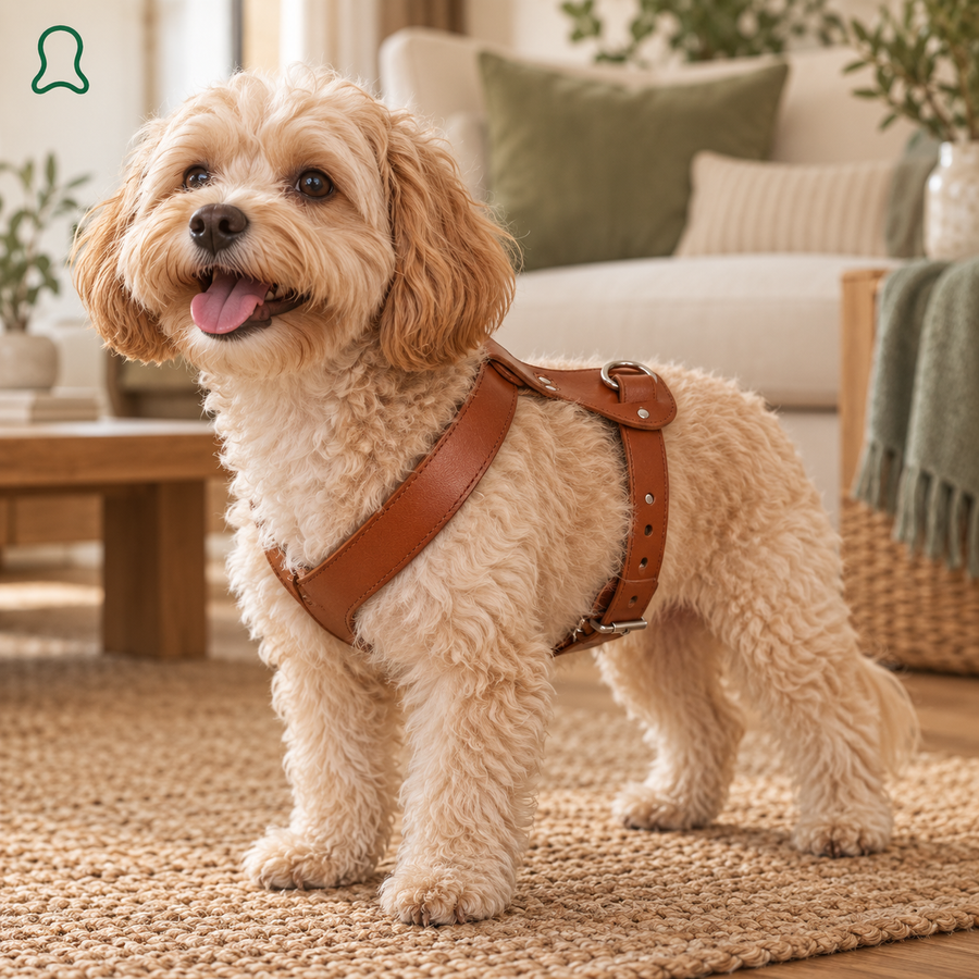 ThistlePets Step-In Leather Harness