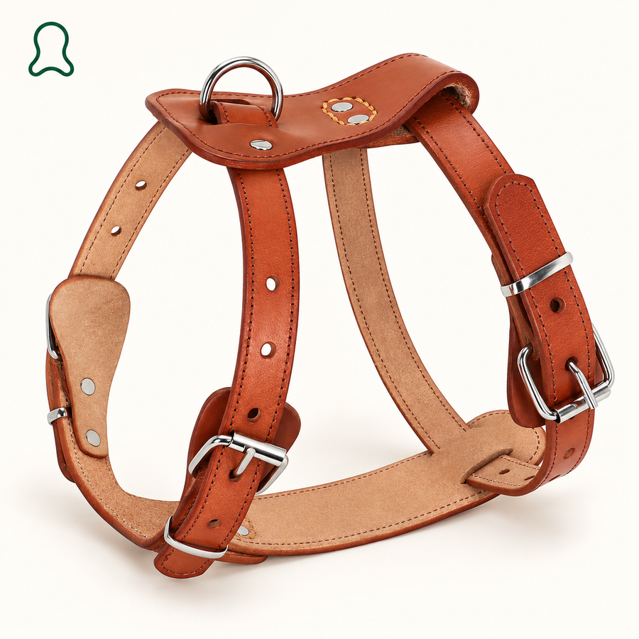 ThistlePets Step-In Leather Harness
