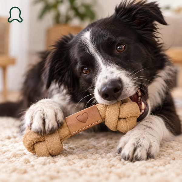 Comfortable, correct fit — ThistlePets Knotted Leather Chew