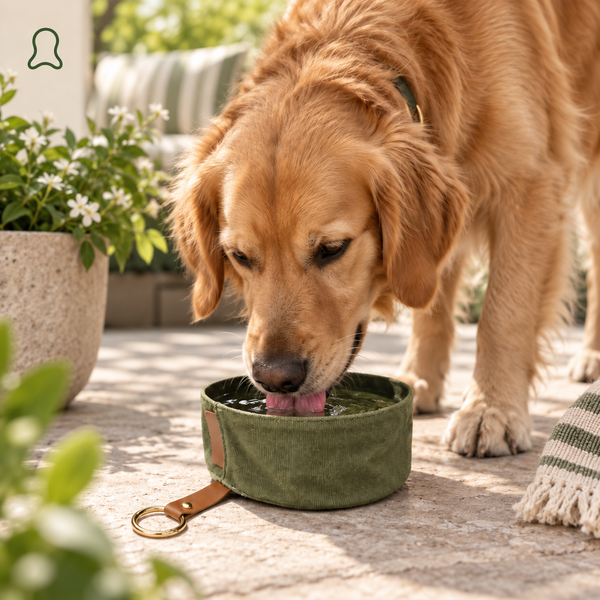 Easy to actually use — ThistlePets Foldable Travel Bowl