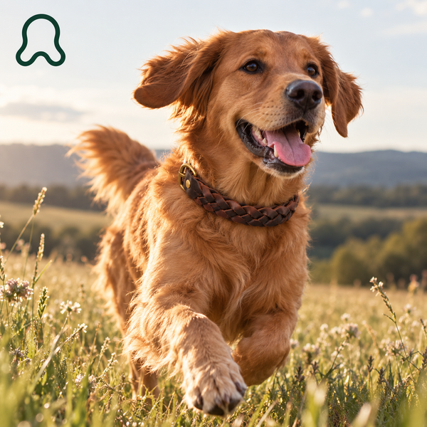 Easy to actually use — ThistlePets Braided Leather Collar
