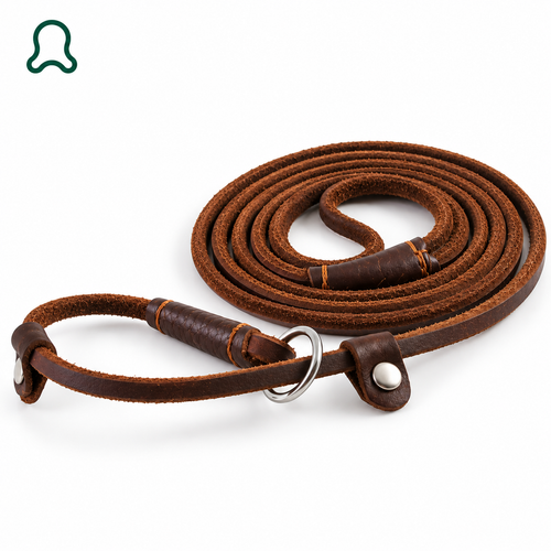 ThistlePets Leather Slip Lead