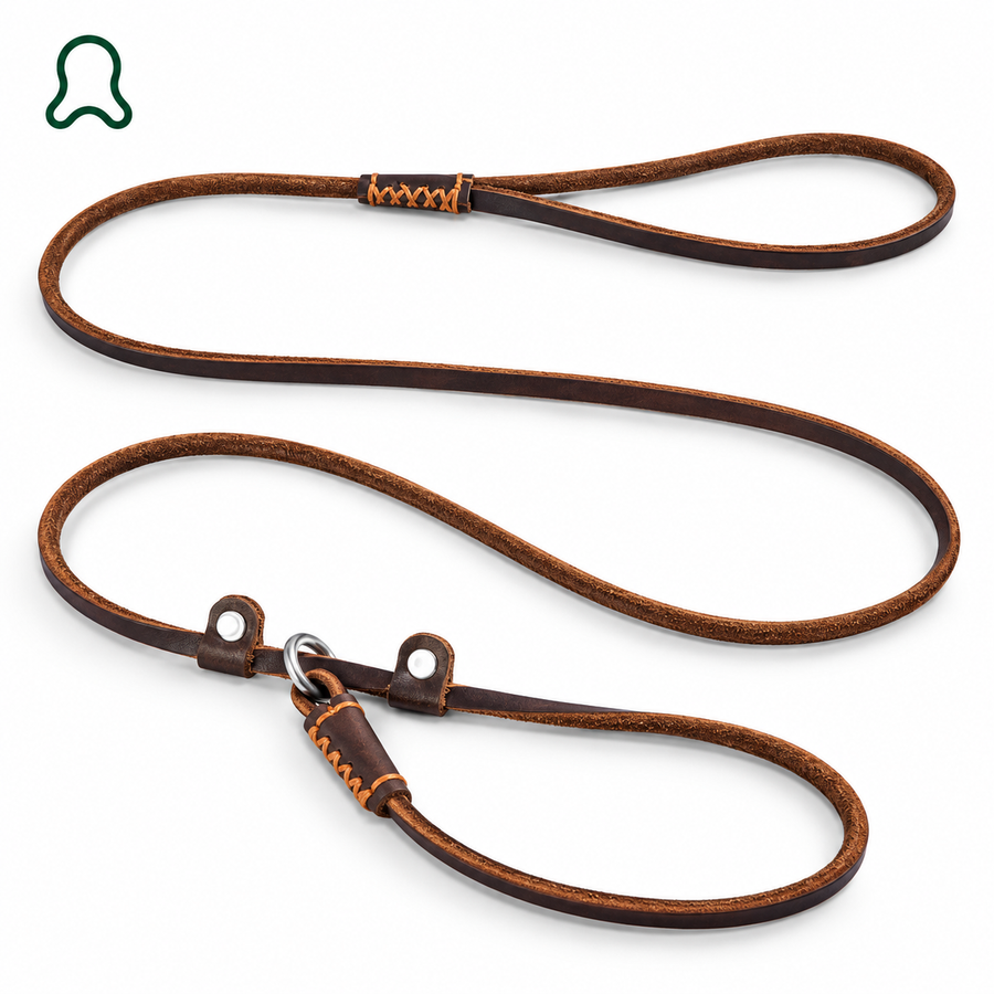 ThistlePets Leather Slip Lead