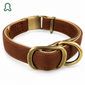 ThistlePets Quick-Release Leather Collar