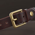 ThistlePets Braided Leather Collar