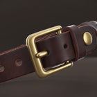 ThistlePets Braided Leather Collar